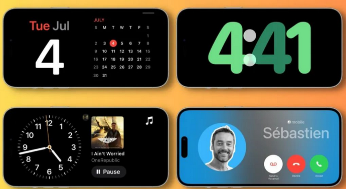 汕尾苹果手机维修分享iOS17横屏充电待机显示有什么好处 