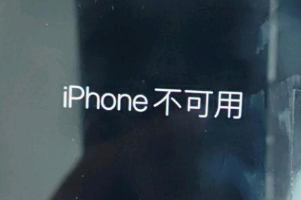 汕尾苹果服务网点分享锁屏界面显示“iPhone 不可用”如何解决 